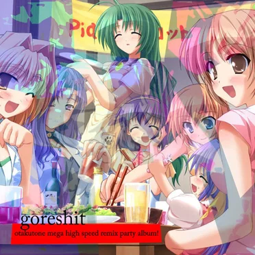 otakutone mega high speed remix party album by goreshit - album cover