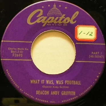 What It Was, Was Football
