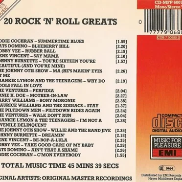 20 Rock’n’Roll Greats by Various Artists - album cover