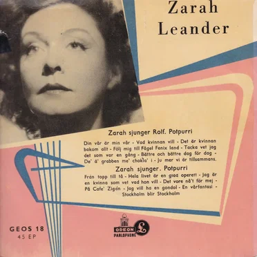 Zarah sjunger Rolf / Zarah sjunger