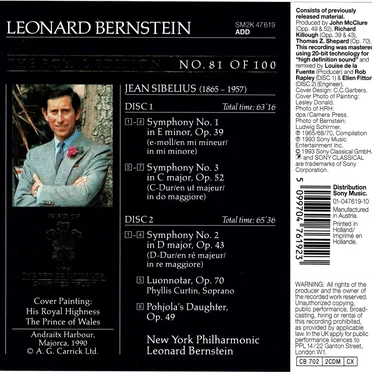 Symphonies Nos. 1, 2, & 3 / Luonnotar / Pohjola's Daughter