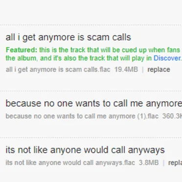 all i get anymore is scam calls