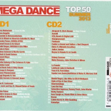 Mega Dance Top 50 Summer 2013 by Various Artists - album cover