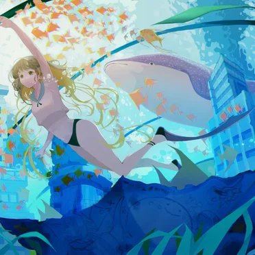 水槽に沈む街