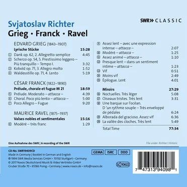 Grieg / Franck / Ravel