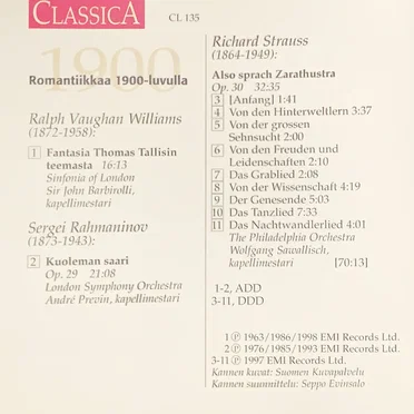 Romantiikkaa 1900-luvulla