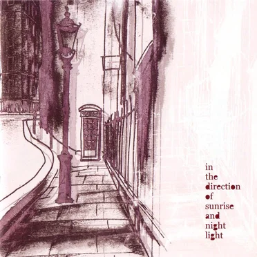 in the direction of sunrise and night light