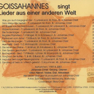 Goissahannes singt Lieder aus einer anderen Welt