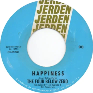 Happiness / Getting Thru To You by The Four Below Zero - album cover