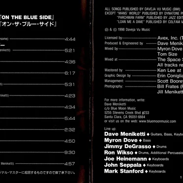 On the Blue Side by Dave Meniketti - album cover