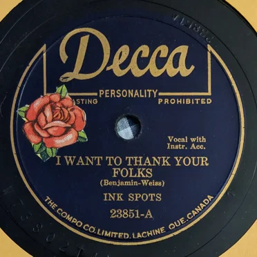 I Want to Thank Your Folks / I Wasn't Meant for Love (And Love Wasn't Meant for Me)