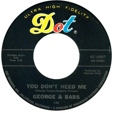 You Don't Need Me