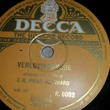 De verlovingsrede by Z.K.H. Prins Bernhard - album cover