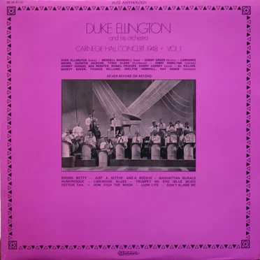 Carnegie Hall Concert 1948, Vol 1