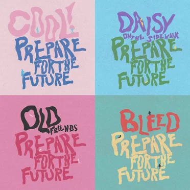 cool! / daisy on the sidewalk / old friends / bleed