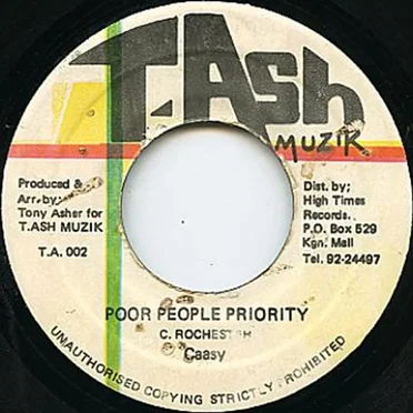 Poor People Priority / Girl Yuh Dissing Me by Caasy - album cover