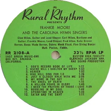 Frankie Moore & the Carolina Hymn Singers by Frankie Moore & the Carolina Hymn Singers - album cover