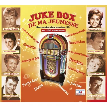 Juke box de ma jeunesse : Souvenirs des années 50 en 100 chansons by Various Artists - album cover