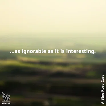 ...as ignorable as it is interesting.