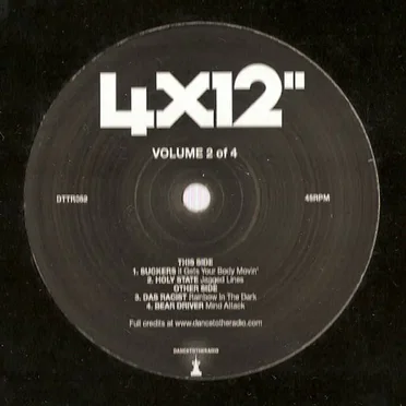 Dance to the Radio 4x12'', Volume 2 by Various Artists - album cover