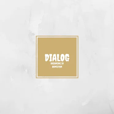 Dreaming In Hamilton by Dialog - album cover