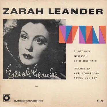 Zarah Leander singt ihre grossen Erfolgslieder