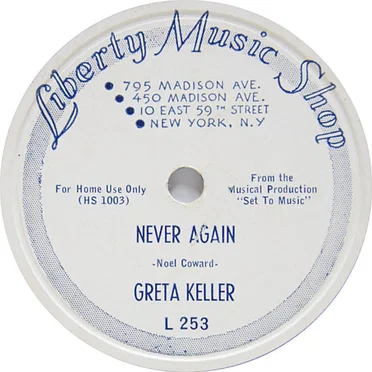 Never Again / I Get Along Without You Very Well
