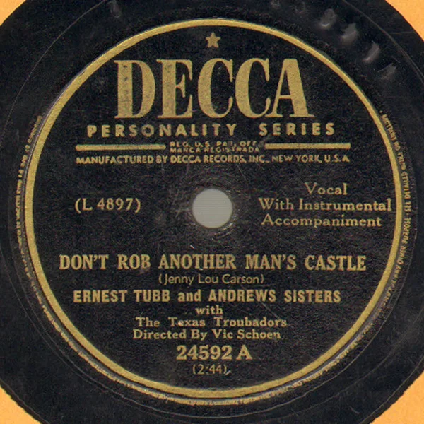 Don’t Rob Another Man’s Castle / I’m Biting My Fingernails and Thinking of You