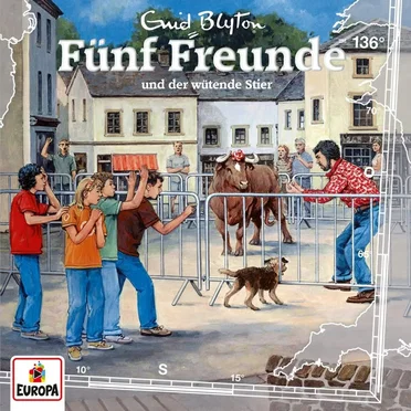 Fünf Freunde, Episode 136: und der wütende Stier by Enid Blyton - album cover