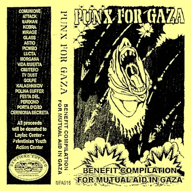 Punx for Gaza: Benefit Compilation for Mutual Aid in Gaza by Various Artists - album cover