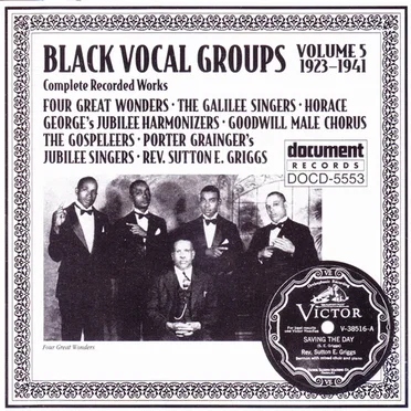 Black Vocal Groups Volume 5 (1923-1941) by Various Artists - album cover