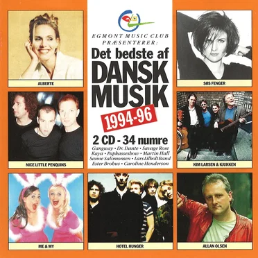 Det bedste af dansk musik 1994-96 by Various Artists - album cover