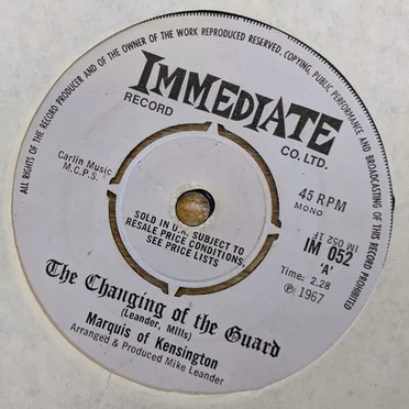 The Changing of the Guard by Marquis of Kensington - album cover