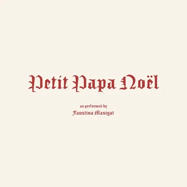 Petit Papa Noël by Faustina Masigat - album cover
