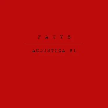 Acoustica #1 by Fauve - album cover