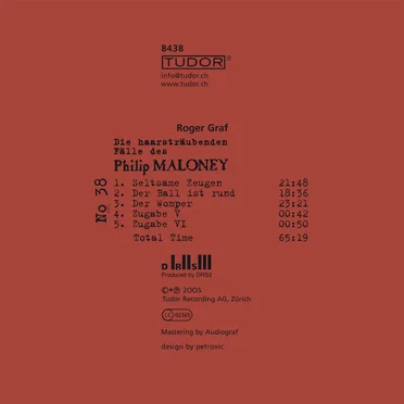 Die haarsträubenden Fälle des Philip Maloney, N° 38 by Roger Graf - album cover