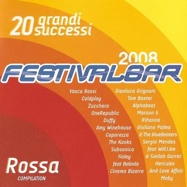 Festivalbar 2008: Compilation rossa by Various Artists - album cover