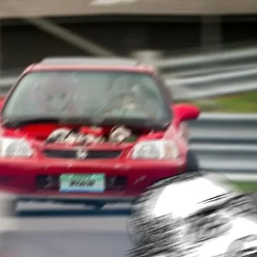 swiping up kids in a civic
