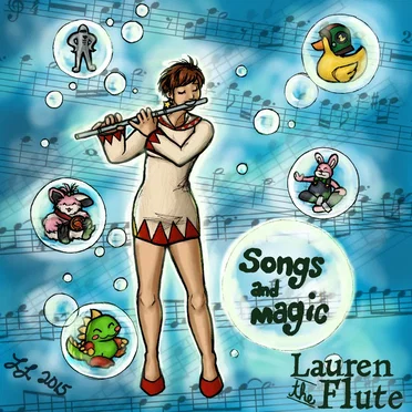 Songs and Magic by Lauren the flute - album cover