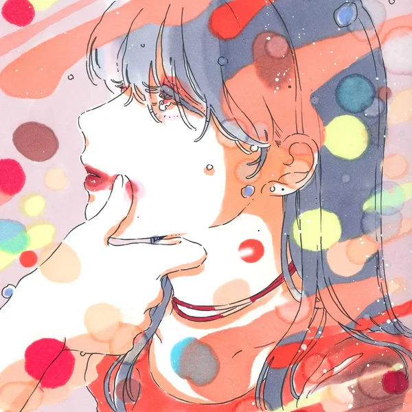 紅を点す