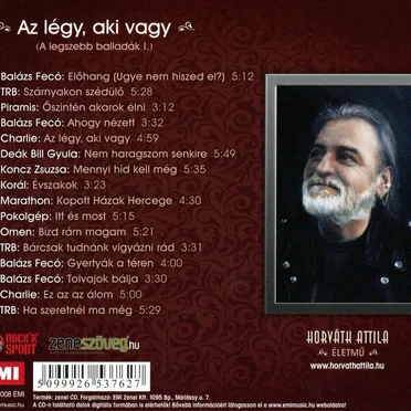 Horváth Attila életmű - Az légy, aki vagy (A legszebb balladák I.) by Various Artists - album cover