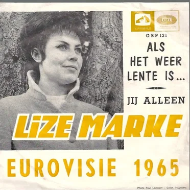 Als het weer lente is by Lize Marke - album cover