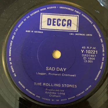 Sad Day / Sittin' on the Fence