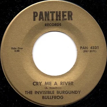 Cry Me A River by Invisible Burgundy Bullfrog - album cover