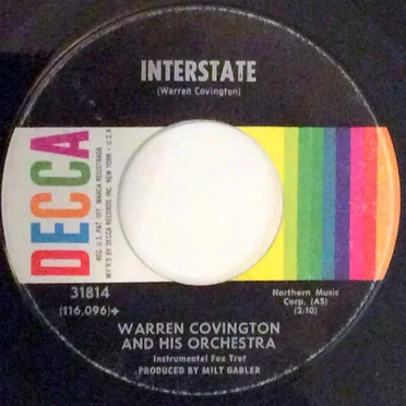 Interstate / Watusi Jo by Warren Covington And His Orchestra - album cover