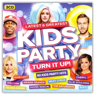 Latest & Greatest Kids Party: Turn It Up! 60 Kids Party Hits by Various Artists - album cover