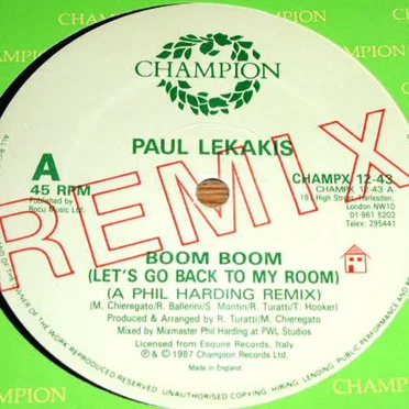 Boom Boom (Let's Go Back To My Room) (Champion Remix)