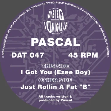 Just Rollin A Fat "B" / I Got You (Ezee Boy) by Pascal & Sponge - album cover