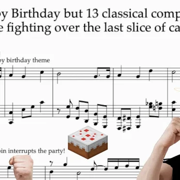 Happy Birthday but 13 classical composers are fighting over the last slice of cake by Nicholas Ma - album cover