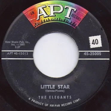 Little Star / Getting Dizzy by The Elegants - album cover